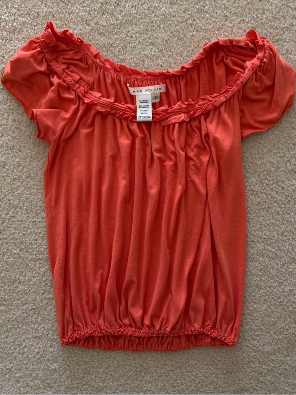 Max Studio Women’s Orange Blouse
